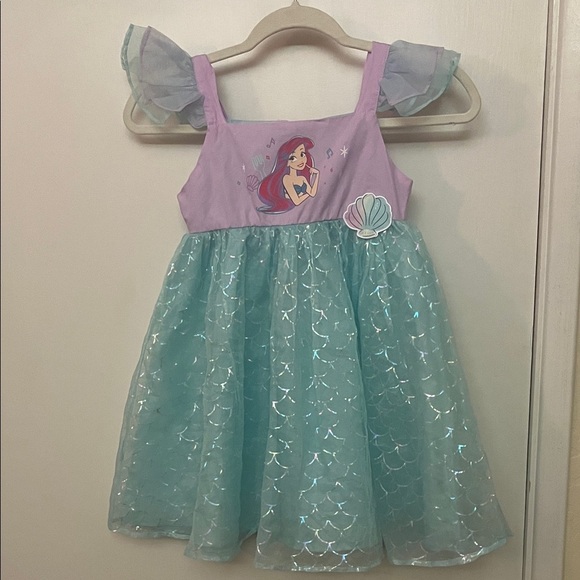 Disney Ariel Kids Costume Dress - Purple and Aqua child’s size Small 6/7 - Picture 1 of 9